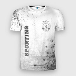 Футболка спортивная мужская Sporting - white gradient вертикально, цвет: 3D-принт