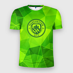 Мужская спорт-футболка Manchester City green poly