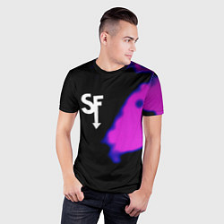 Футболка спортивная мужская Sally Face неон краски, цвет: 3D-принт — фото 2