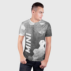 Футболка спортивная мужская Mini - grey gradient вертикально, цвет: 3D-принт — фото 2