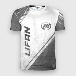 Футболка спортивная мужская Lifan - white gradient вертикально, цвет: 3D-принт