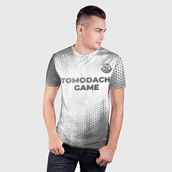 Футболка спортивная мужская Tomodachi Game - white gradient посередине, цвет: 3D-принт — фото 2