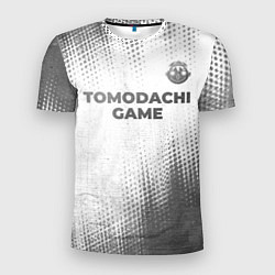 Мужская спорт-футболка Tomodachi Game - white gradient посередине