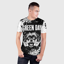 Футболка спортивная мужская Green Day рок пес, цвет: 3D-принт — фото 2