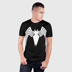 Футболка спортивная мужская Venom - spider logo, цвет: 3D-принт — фото 2