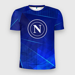 Мужская спорт-футболка Napoli blue poly