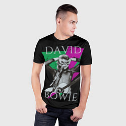Футболка спортивная мужская David Bowie - hand goggles, цвет: 3D-принт — фото 2