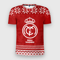 Мужская спорт-футболка Новогодний Real Madrid