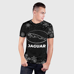 Футболка спортивная мужская Снежный Jaguar, цвет: 3D-принт — фото 2