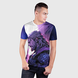 Футболка спортивная мужская Thor - Neon rain, цвет: 3D-принт — фото 2
