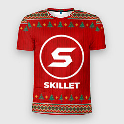 Мужская спорт-футболка Skillet new year