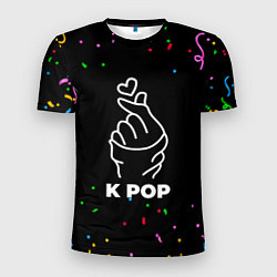 Мужская спорт-футболка K Pop конфети