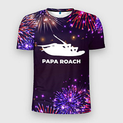 Футболка спортивная мужская Праздничный Papa Roach, цвет: 3D-принт