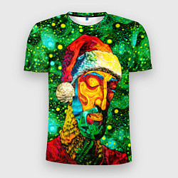 Футболка спортивная мужская Ded Moroz: pop-art-brut-nouveau pointillism, цвет: 3D-принт