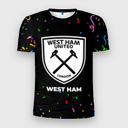 Футболка спортивная мужская West Ham конфети, цвет: 3D-принт