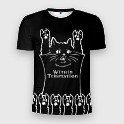 Мужская спорт-футболка Within Temptation: rock cat