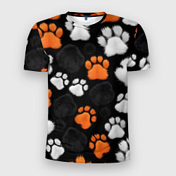 Мужская спорт-футболка Мохнатые лапки