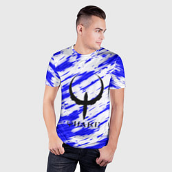 Футболка спортивная мужская Quake огненные краски, цвет: 3D-принт — фото 2