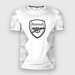 Футболка спортивная мужская Arsenal white poly, цвет: 3D-принт