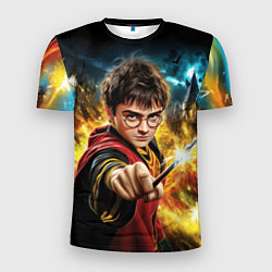 Мужская спорт-футболка Гарри Поттер и магия