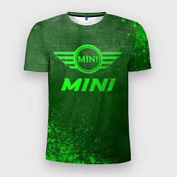 Мужская спорт-футболка Mini - green gradient