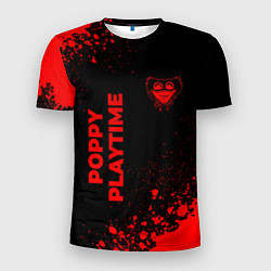 Футболка спортивная мужская Poppy Playtime - red gradient вертикально, цвет: 3D-принт