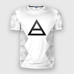 Футболка спортивная мужская Thirty Seconds to Mars white poly, цвет: 3D-принт