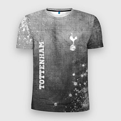 Футболка спортивная мужская Tottenham - grey gradient вертикально, цвет: 3D-принт