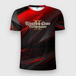 Футболка спортивная мужская Kingdom Come Deliverance 2 red black, цвет: 3D-принт
