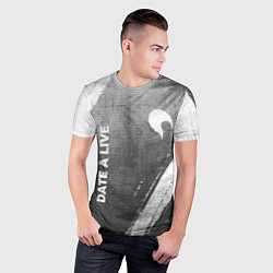 Футболка спортивная мужская Date A Live - grey gradient вертикально, цвет: 3D-принт — фото 2