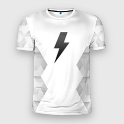 Мужская спорт-футболка AC DC white poly
