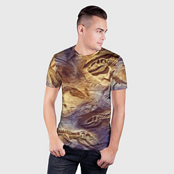 Футболка спортивная мужская Окаменелые динозавры, подарок для палеонтолога, цвет: 3D-принт — фото 2