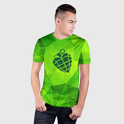 Футболка спортивная мужская Green Day green poly, цвет: 3D-принт — фото 2