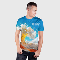 Футболка спортивная мужская Все дуреют с этого моря пива, цвет: 3D-принт — фото 2