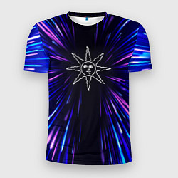 Футболка спортивная мужская Dark Souls neon energy, цвет: 3D-принт
