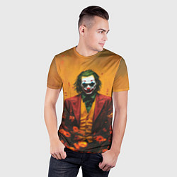 Футболка спортивная мужская Джокер в поле цветов, цвет: 3D-принт — фото 2
