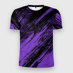 Мужская спорт-футболка The color is purple and black