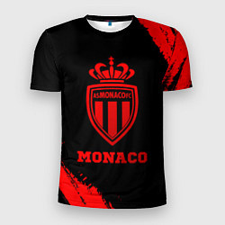 Мужская спорт-футболка Monaco - red gradient