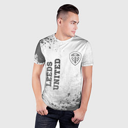 Футболка спортивная мужская Leeds United - white gradient вертикально, цвет: 3D-принт — фото 2