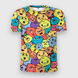 Футболка спортивная мужская Милые монстрики пришельцы, цвет: 3D-принт