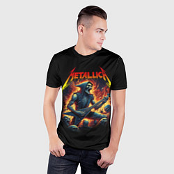 Футболка спортивная мужская Metallica - James Alan Hatfield, цвет: 3D-принт — фото 2