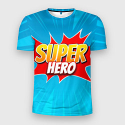 Мужская спорт-футболка Superhero comic style