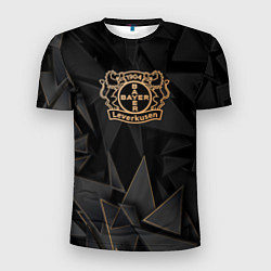 Футболка спортивная мужская Bayer 04 golden poly, цвет: 3D-принт