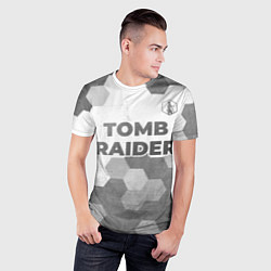 Футболка спортивная мужская Tomb Raider - white gradient посередине, цвет: 3D-принт — фото 2