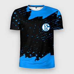 Мужская спорт-футболка Schalke 04 fc blue color