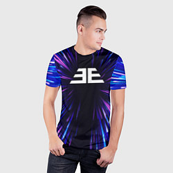 Футболка спортивная мужская Imagine Dragons neon energy, цвет: 3D-принт — фото 2