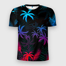 Футболка спортивная мужская Тропики градиент, цвет: 3D-принт