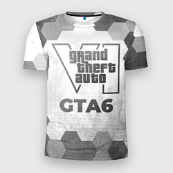 Мужская спорт-футболка GTA6 - white gradient