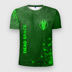 Футболка спортивная мужская Dead Space - green gradient вертикально, цвет: 3D-принт
