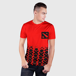 Футболка спортивная мужская Dota игровой паттерн, цвет: 3D-принт — фото 2